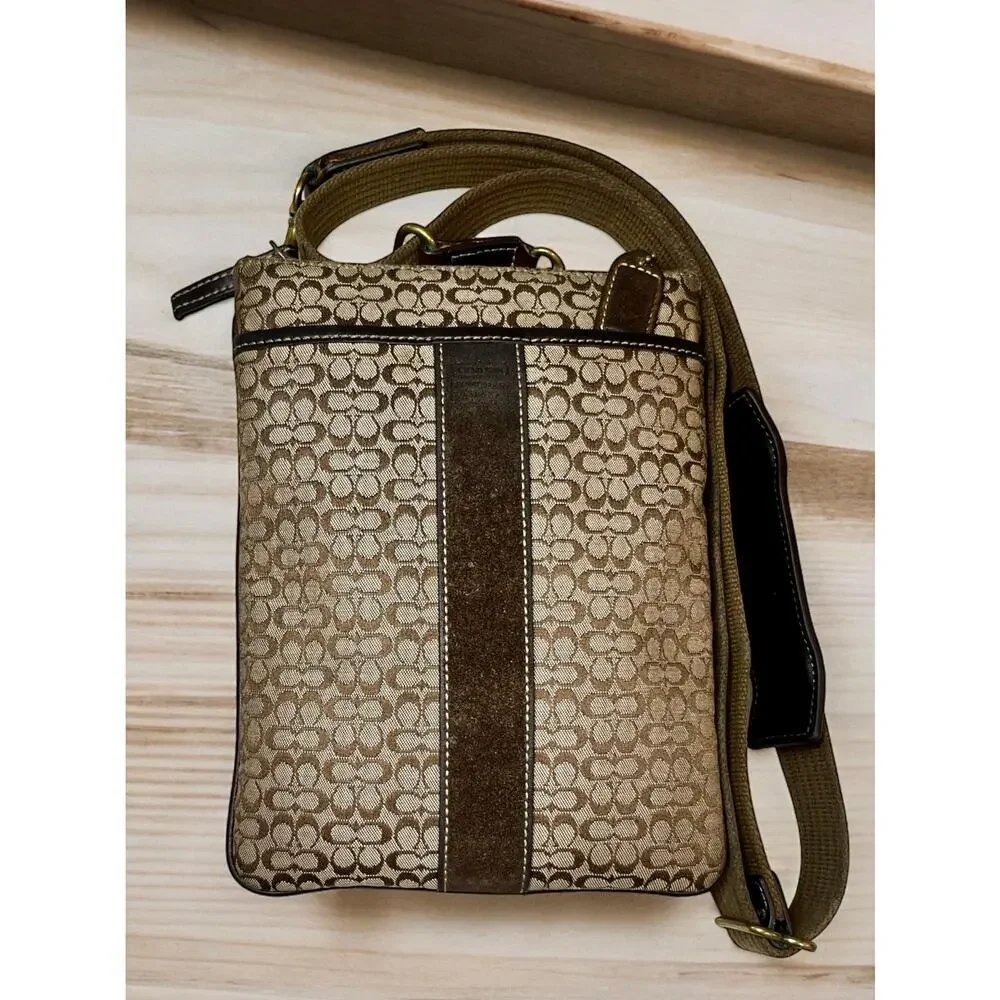 Y2K Coach Mini Signature Slim Swing Pack Crossbody Bag